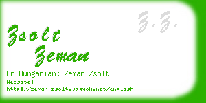 zsolt zeman business card